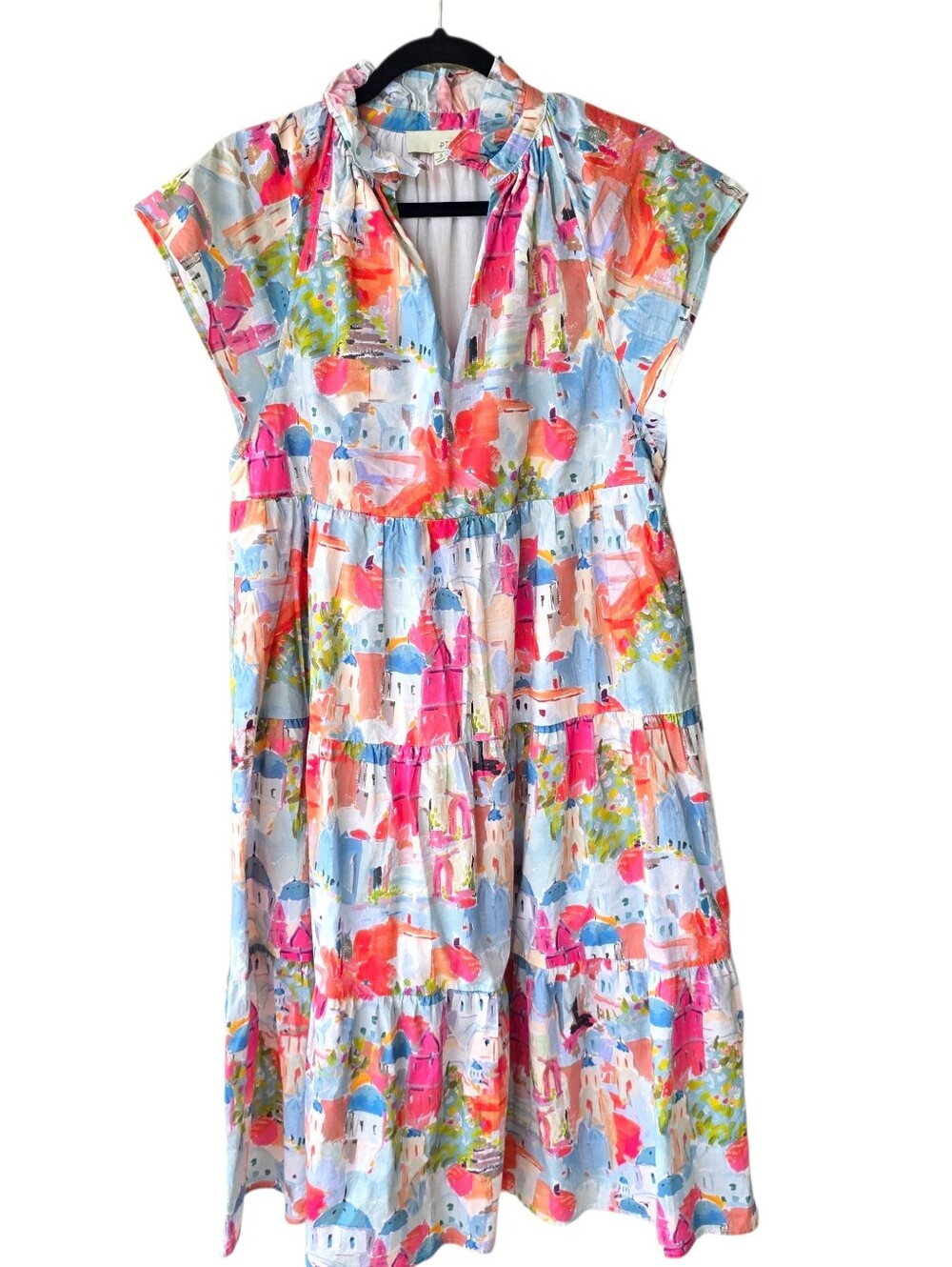 Pinch SANTORINI Tiered Dress Sz S